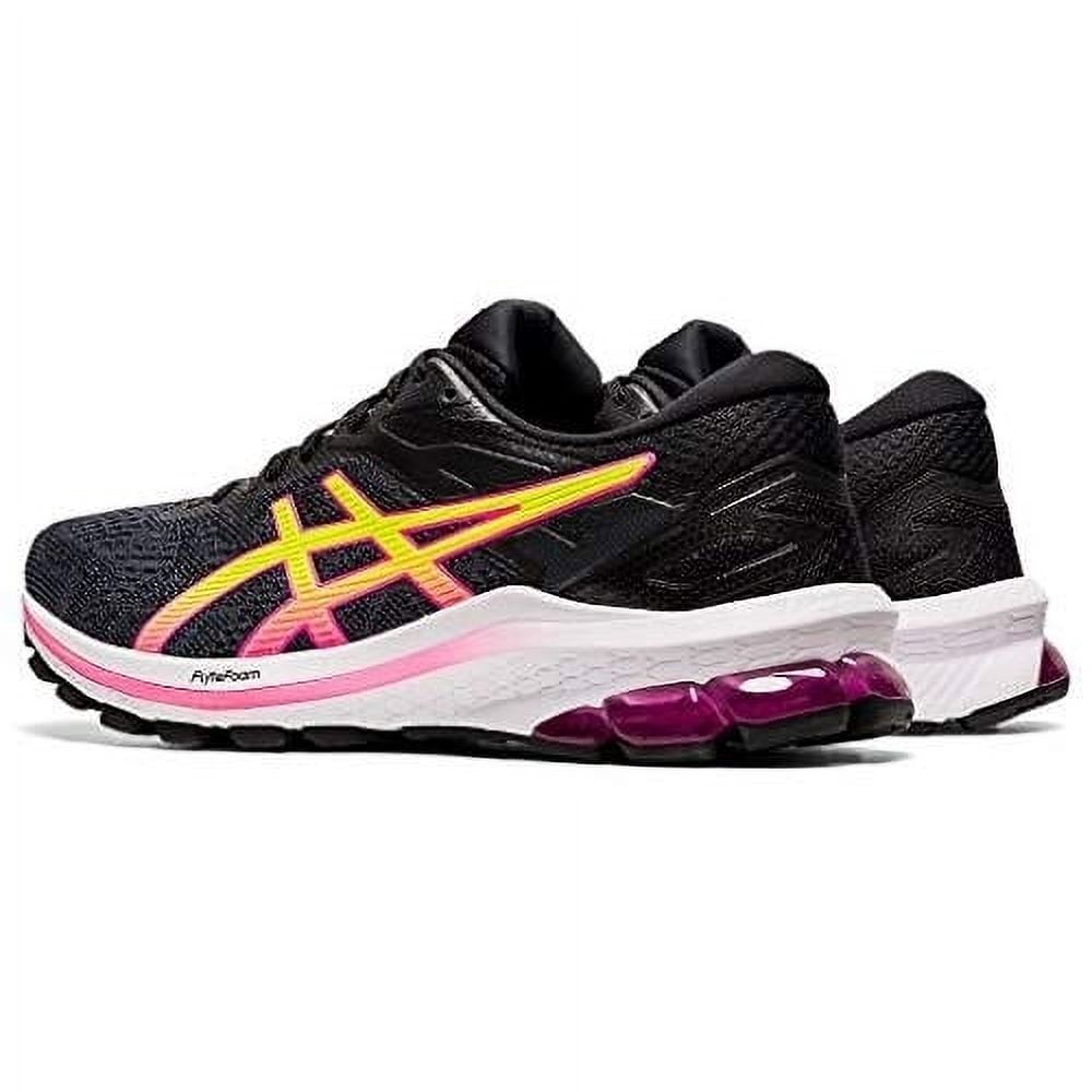 ASICS Women's GT-1000 10 Running Shoes Black/Hot Pink - 1012A878-005 Medium BLACK/HOT PINK