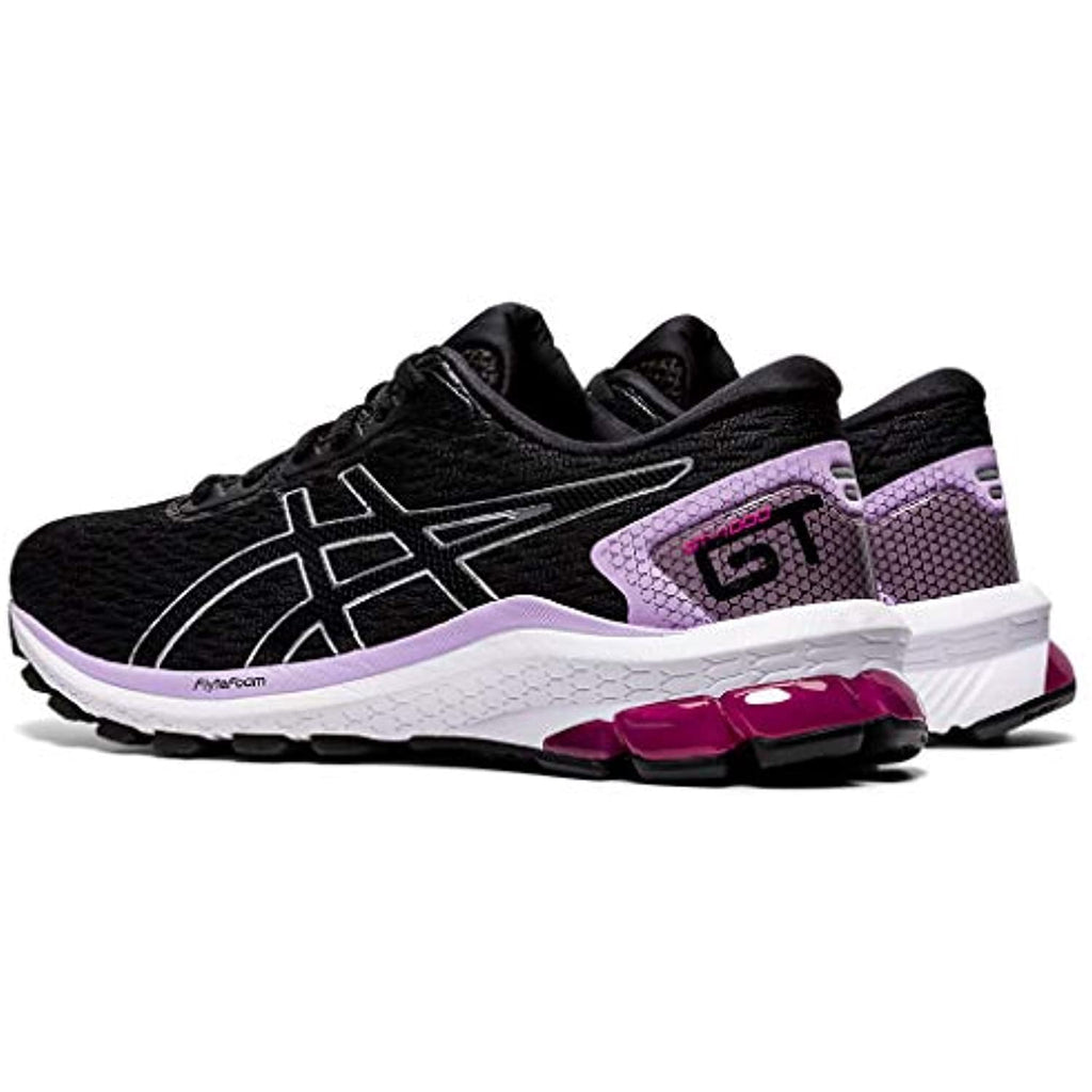 ASICS Women's GT-1000 9 Running Shoes, 6.5M, Black/Pure Silver