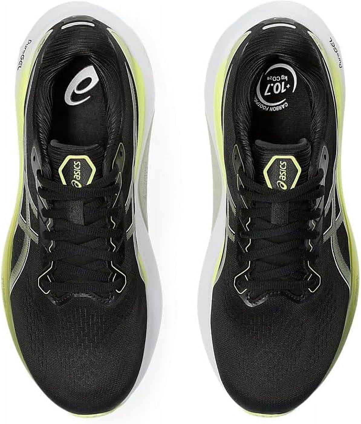 ASICS Men's Gel-Kayano 30 Running Shoes, Black/Glow Yellow, 10