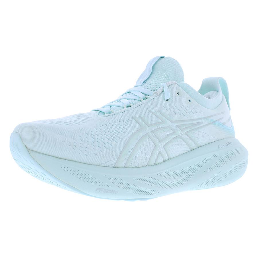 Asics Gel Nimbus 25 Womens Shoes Size 9, Color: Soothing Sea/Pure Silver