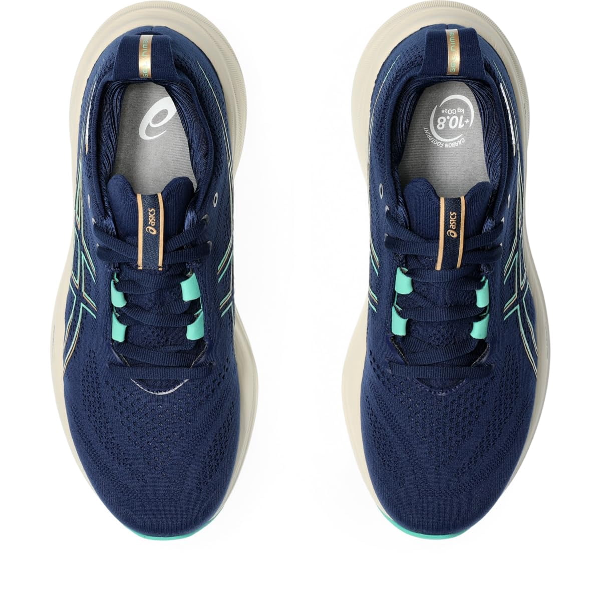 ASICS Women's Gel-Nimbus 26 Running Shoes, Size 10 US ( WIDE ) , Blue Expanse/Aurora Green