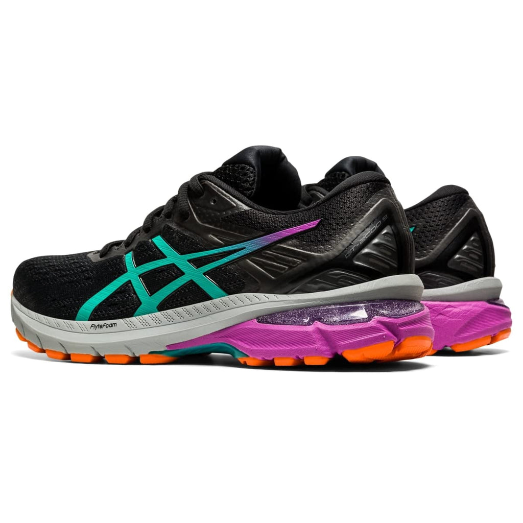 ASICS Women's GT-2000 9 "Trail Edition" Running & Walking Shoes , Size 5 US ( Standard ), Black/Baltic Jewel - overpronation
