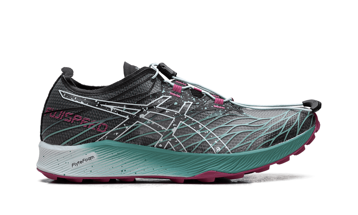 ASICS WOMENS FUJI SPEED Womens "BLACK SOOTHING SEA" 1012B176 001 1012B176 001 from Stadium Goods