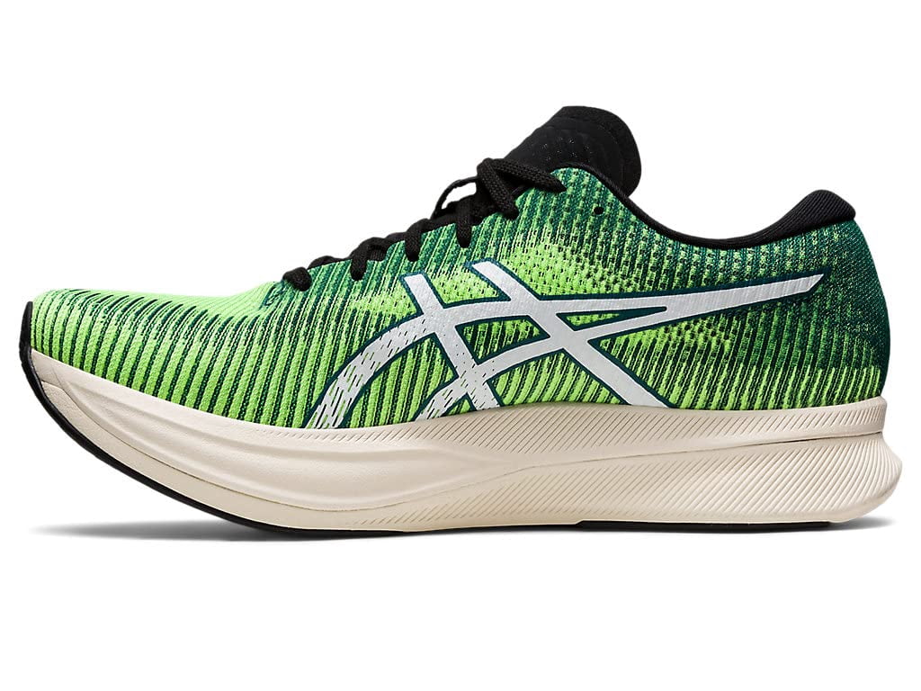 ASICS Men's Magic Speed 2 Running Shoes, Size 12.5 US ( Standard )- Safety Yellow/White