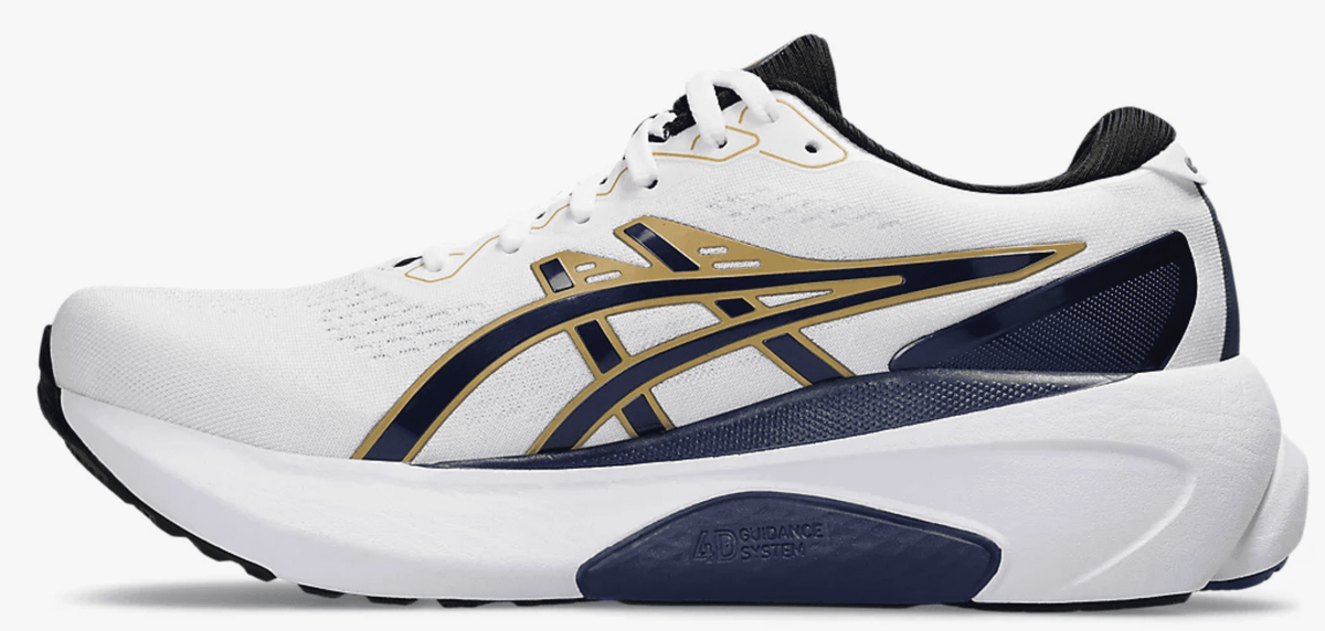 ASICS Men's Gel-Kayano 30 Anniversary Training Shoes, Size US 9 ( Medium ) , White/ Deep Ocean