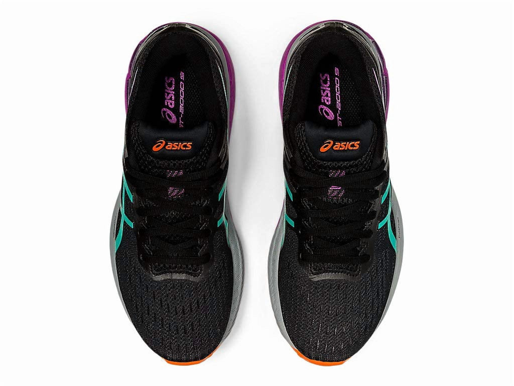 ASICS Women's GT-2000 9 "Trail Edition" Running & Walking Shoes , Size 5 US ( Standard ), Black/Baltic Jewel - overpronation