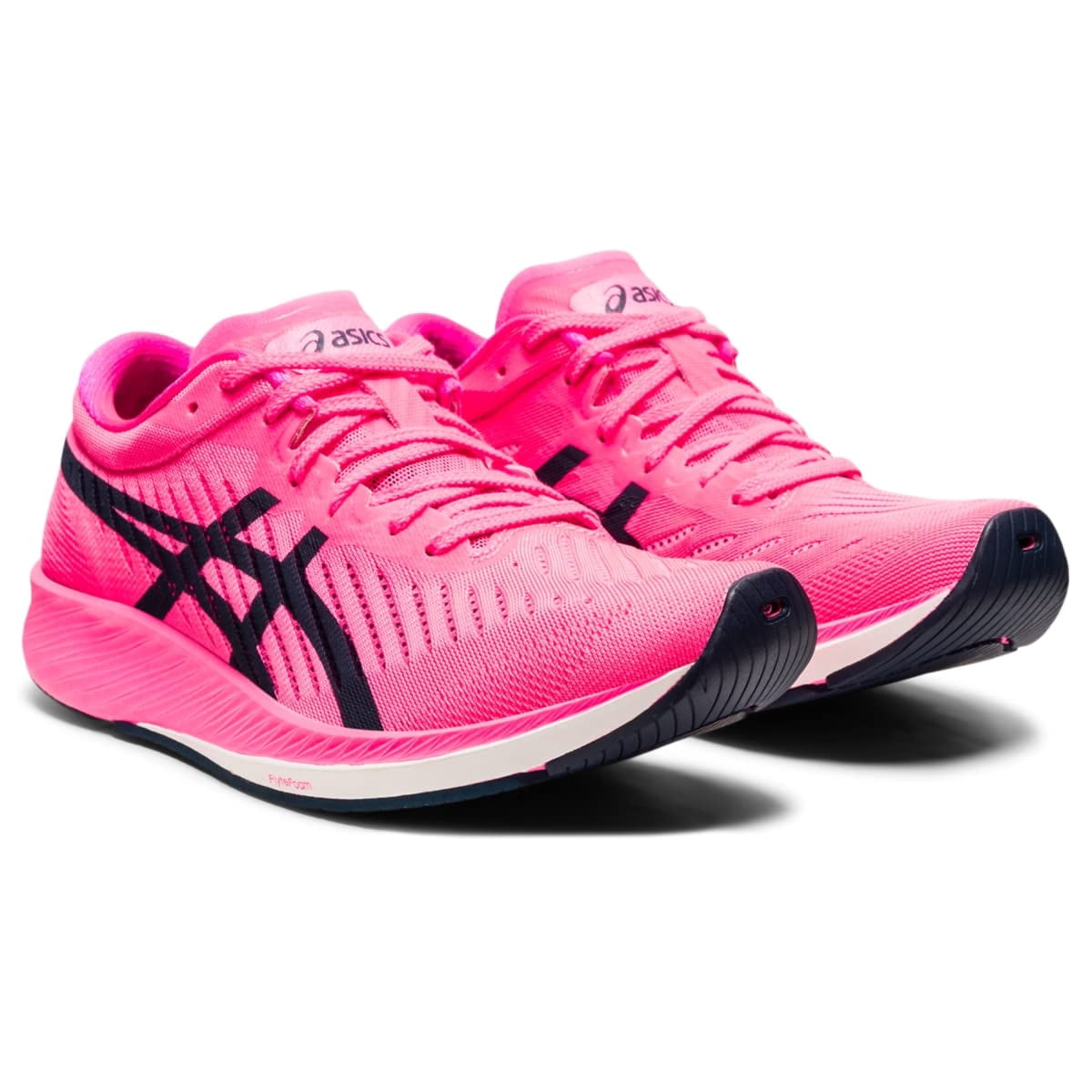 ASICS Women's Metaracer Running Shoes, 6.5 US ( Medium ), HOT Pink/French Blue- ( Without the Box )