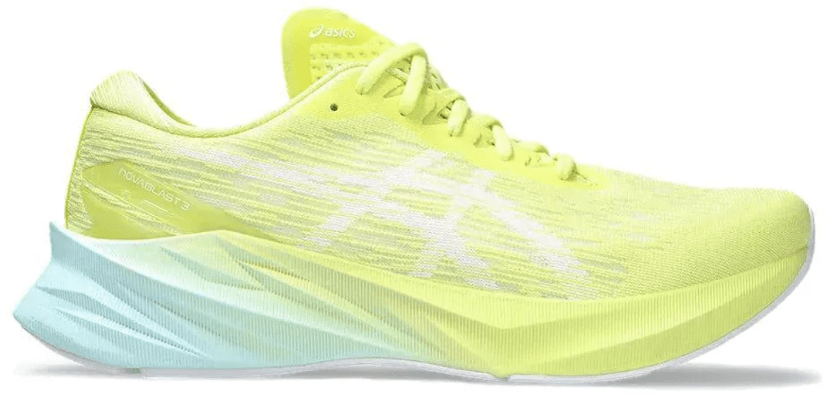 ASICS Men's NOVABLAST 3 Running Shoes, Size 15 US ( Standard ), Glow Yellow/White