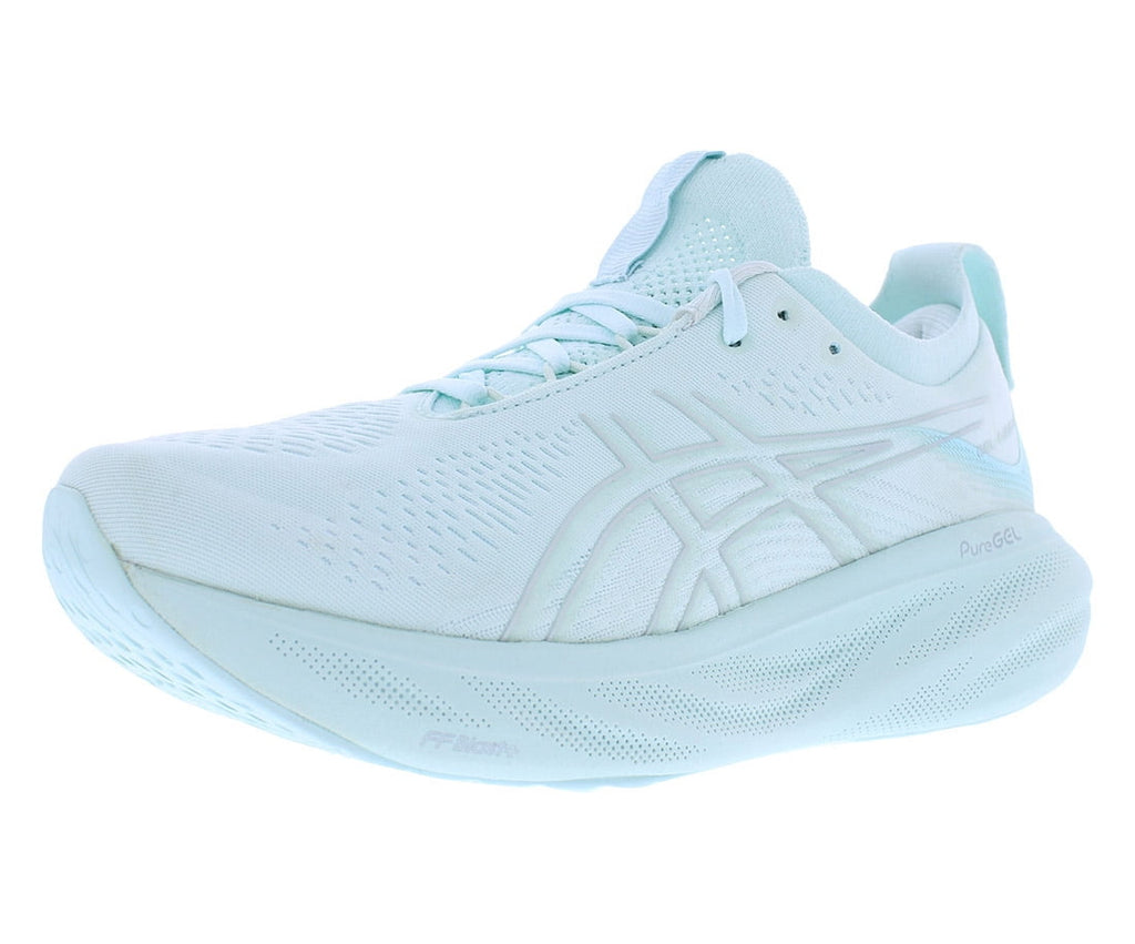 Asics Gel Nimbus 25 Womens Shoes Size 9, Color: Soothing Sea/Pure Silver