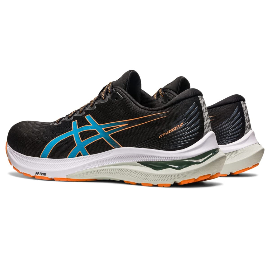 ASICS Men's GT-2000 11 Trail Running Shoes, 10 US ( EXTRA WIDE ), Black/Sun Peach
