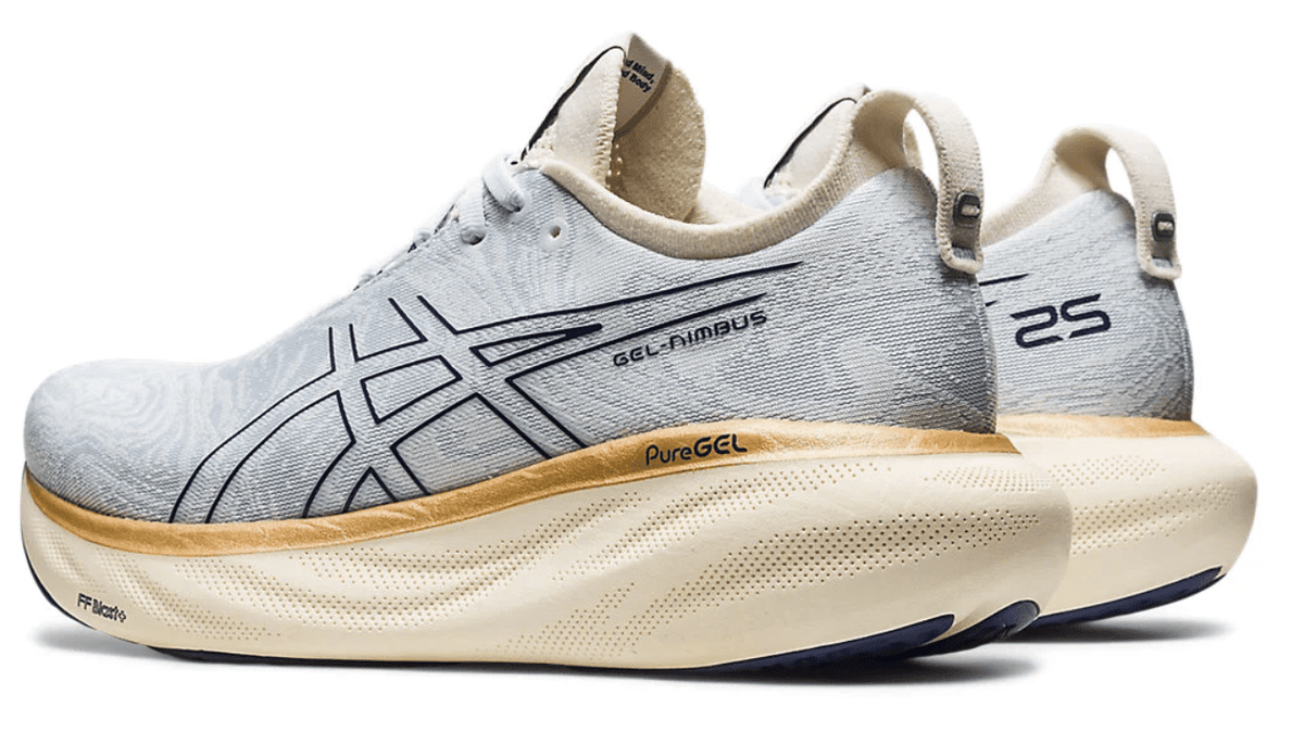 ASICS Women's Gel-Nimbus 25 Running Shoes, 11.5 US ( Standard ), Sky/Cream