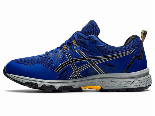 ASICS Men's Gel-Venture 8 Everyday Trail Shoes, Size 9 US ( EXTRA WIDE ), Monaco Blue/Black- Water Resistant
