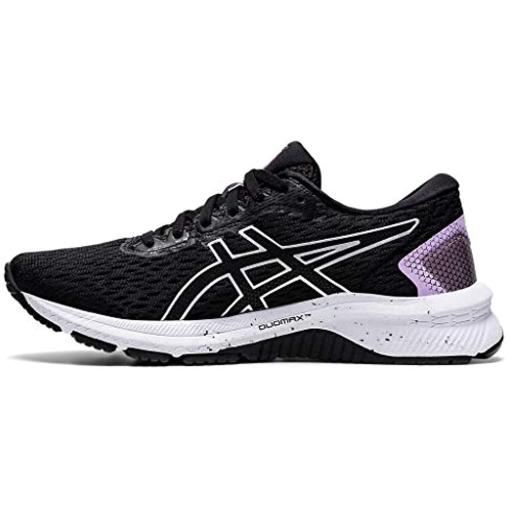 ASICS Women's GT-1000 9 Running Shoes, 6.5M, Black/Pure Silver