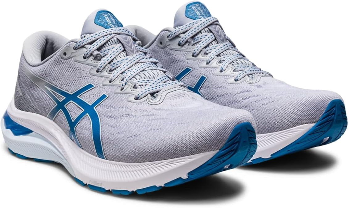 ASICS Women's GT-2000 11 Running Shoes, Piedmont Grey/Reborn Blue, 10 Wide
