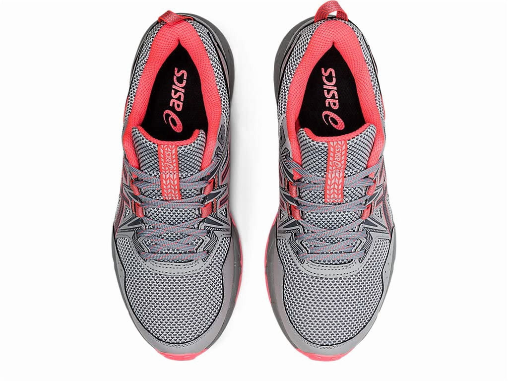 ASICS Women's Gel-Venture 8 Trail Shoes, Size 11 US ( Standard ), Piedmont Grey/Blazing Coral- Water Resistant