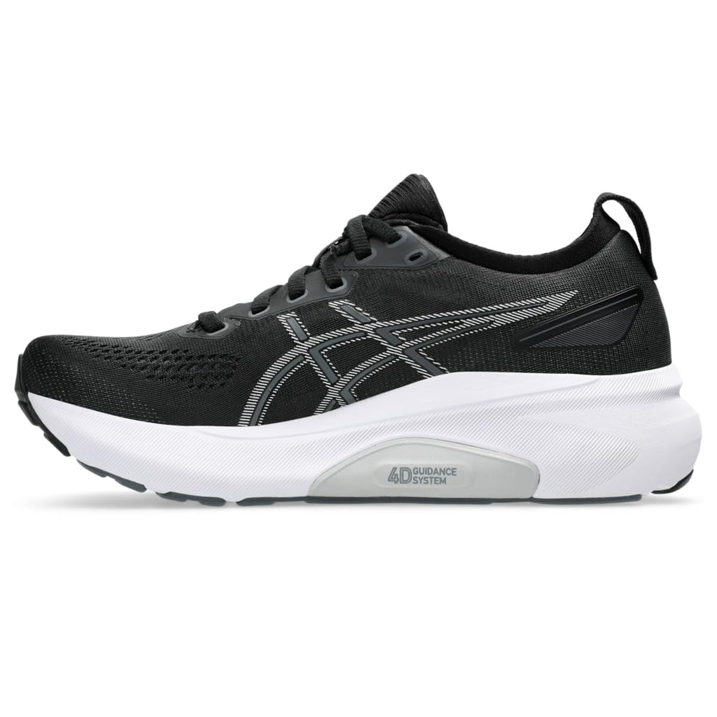 ASICS Women's Gel-Kayano 31 Running Shoes, Black/Pure Silver, US 10.5 Medium