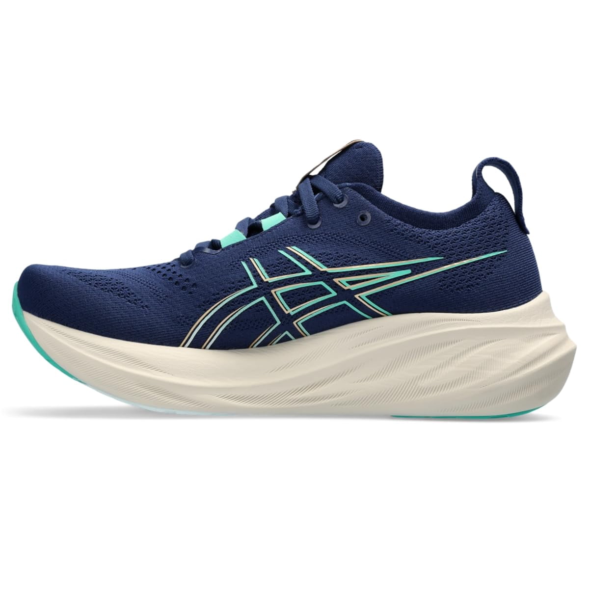 ASICS Women's Gel-Nimbus 26 Running Shoes, Size 10 US ( WIDE ) , Blue Expanse/Aurora Green