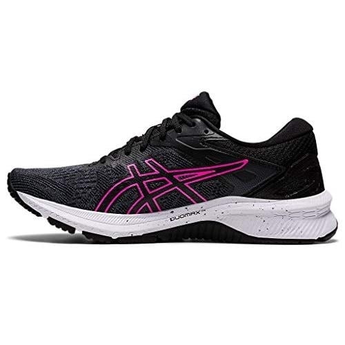ASICS Women's GT-1000 10 Running Shoes Black/Hot Pink - 1012A878-005 Medium BLACK/HOT PINK