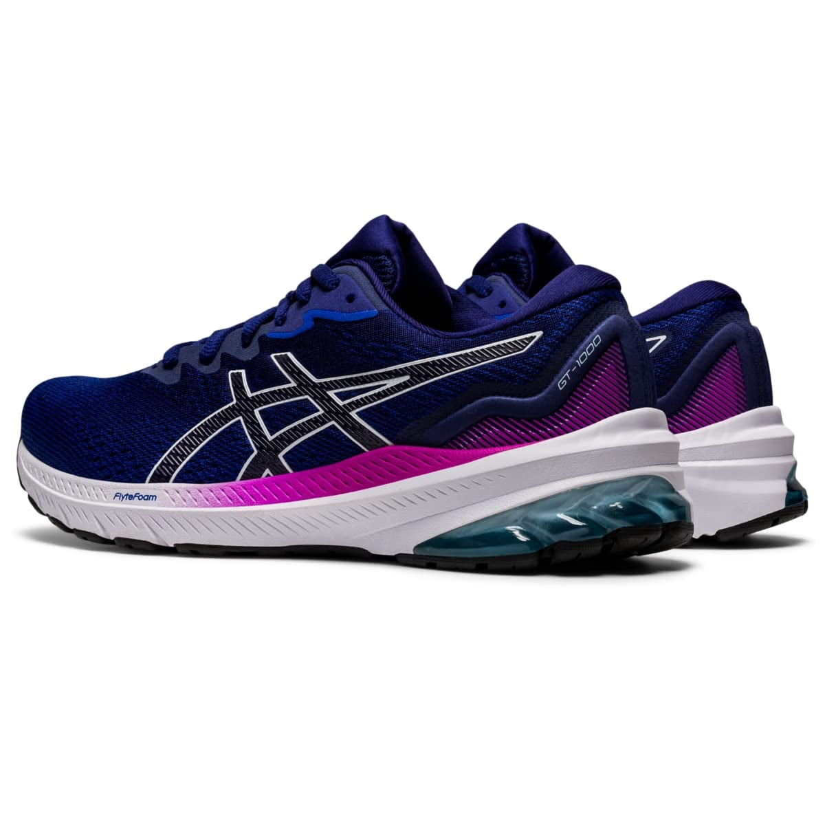 ASICS Women's GT-1000 11 Trail Running & Training shoes, Size 12 US ( WIDE ), Lapis Lazuli Blue/Soft Sky